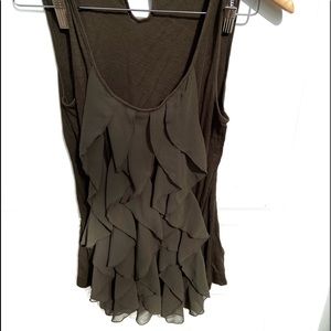 Deletta ruffle tank top. Small